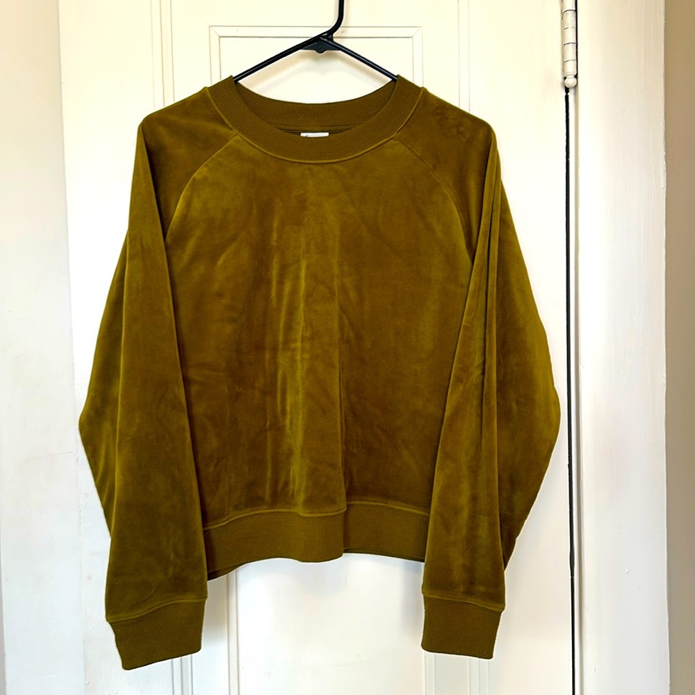Velvet sweatshirt, large